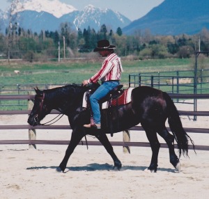 Gilbert riding Cherry Creek Danzon Gina at her first show in 2002.